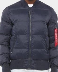 Alpha Industries MA-1 Echo Flight Puffer Jacket Blue -Champioe Style 02012012 YX001 normal 5