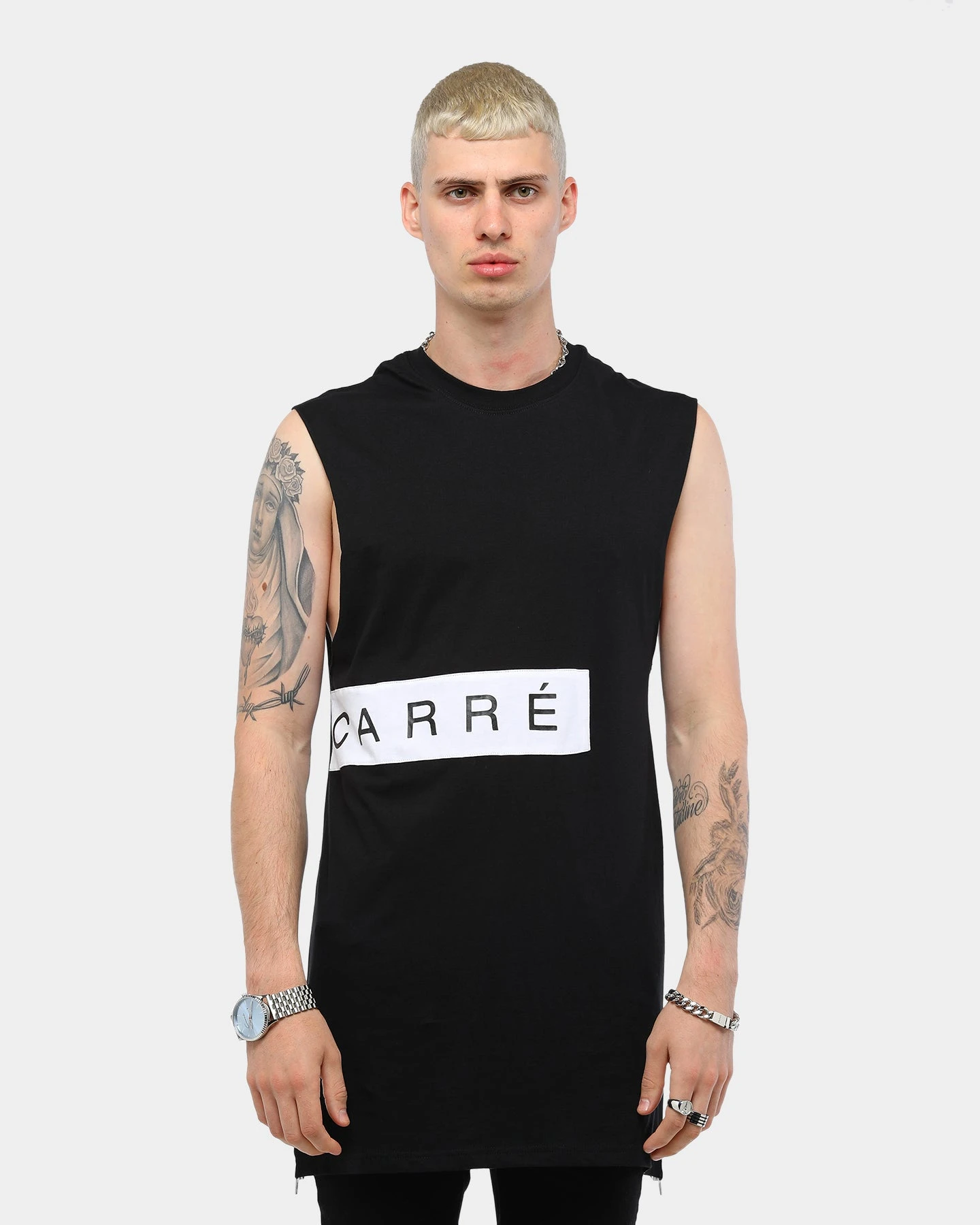 Carré Piece Muscle Black/White 4 Carré Piece Muscle Black/White - Image 2