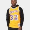 Mitchell & Ness Los Angeles Lakers Magic Johnson '84-'85 #32 Swingman Jersey Yellow -Champioe Style 02017348 YY001 mens 0010 8e1f15a0 7906 4a8f bf02 160030ec0222