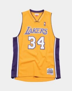 Mitchell & Ness Los Angeles Lakers Shaquille O'Neal '99-'00 #34 Swingman Jersey Yellow/Purple -Champioe Style 02018171 YY031 default 00120 bdb1b005 0c0d 43ca b1a9 bde78a5db2bd