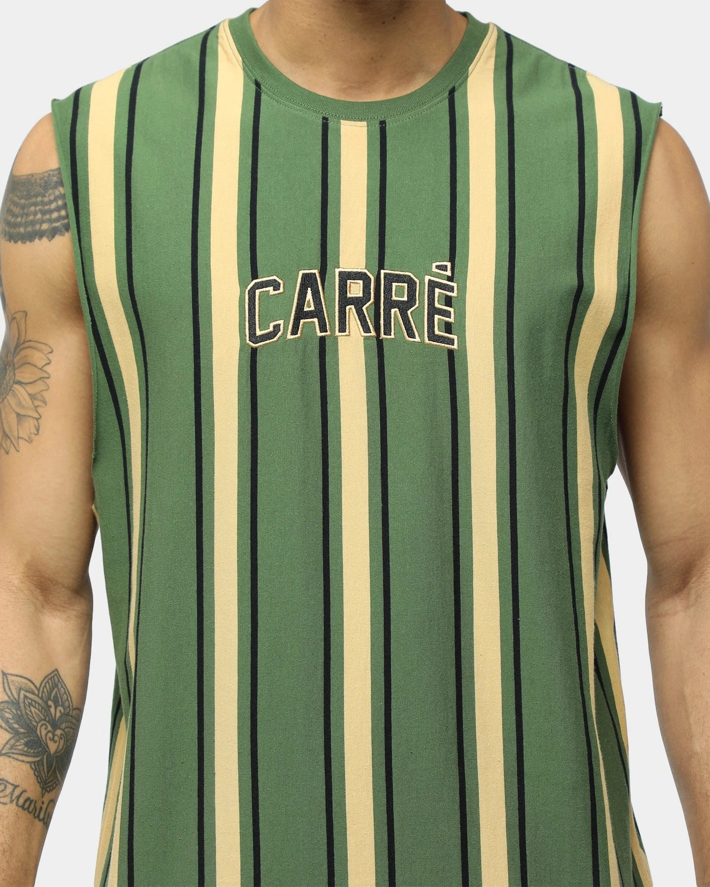 Carré Double Classique Stripe Muscle Green/Sand/Black 4 Carré Double Classique Stripe Muscle Green/Sand/Black - Image 2