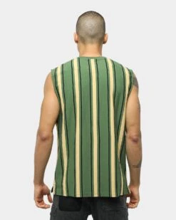 Carré Double Classique Stripe Muscle Green/Sand/Black 12 Carré Double Classique Stripe Muscle Green/Sand/Black -Champioe Style 02018675 YG903 normal 00024