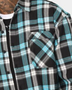 Saint Morta Prima Flannel Shirt Cyan 15 Saint Morta Prima Flannel Shirt Cyan -Champioe Style 02020574 YC842 mens 0070