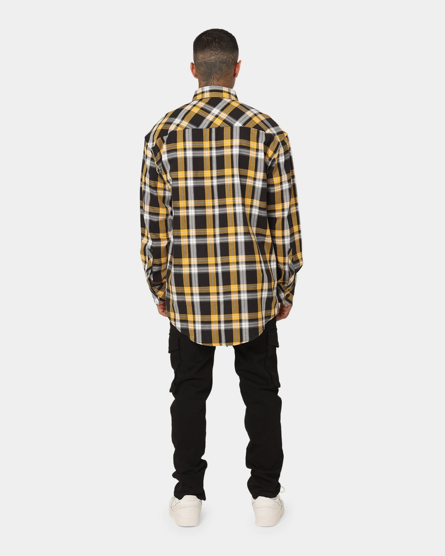Saint Morta Prima Long Sleeve Flannel Shirt Yellow 10 Saint Morta Prima Long Sleeve Flannel Shirt Yellow - Image 8