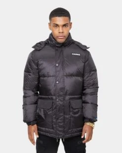 Carré Men's Roadman Puffer Jacket Black -Champioe Style 02022714 YB001 mens 0010
