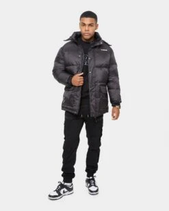 Carré Men's Roadman Puffer Jacket Black -Champioe Style 02022714 YB001 mens 0120