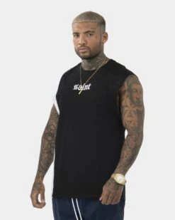 Saint Morta Era Sport Muscle T-Shirt Black/White