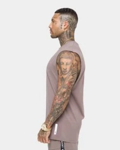 Saint Morta Era Sport Muscle T-Shirt Dark Brown -Champioe Style 02023977 YD051 mens 050