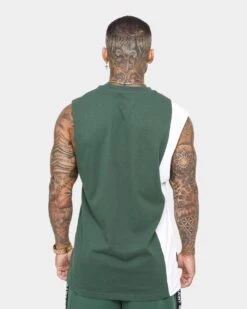 Saint Morta Era Sport Muscle T-Shirt Forest Green/White -Champioe Style 02023977 YF027 mens 0030