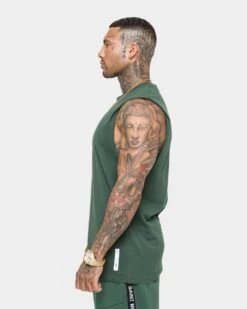 Saint Morta Era Sport Muscle T-Shirt Forest Green/White -Champioe Style 02023977 YF027 mens 0050