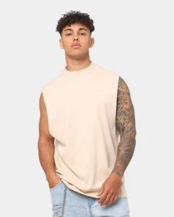 EN ES Heritage Muscle Singlet Tan