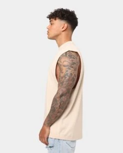 EN ES Heritage Muscle Singlet Tan -Champioe Style 02023985 YT001 mens 0060