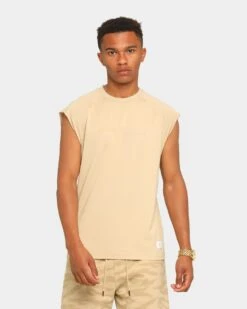 Carré Reticule Muscle T-Shirt Stone