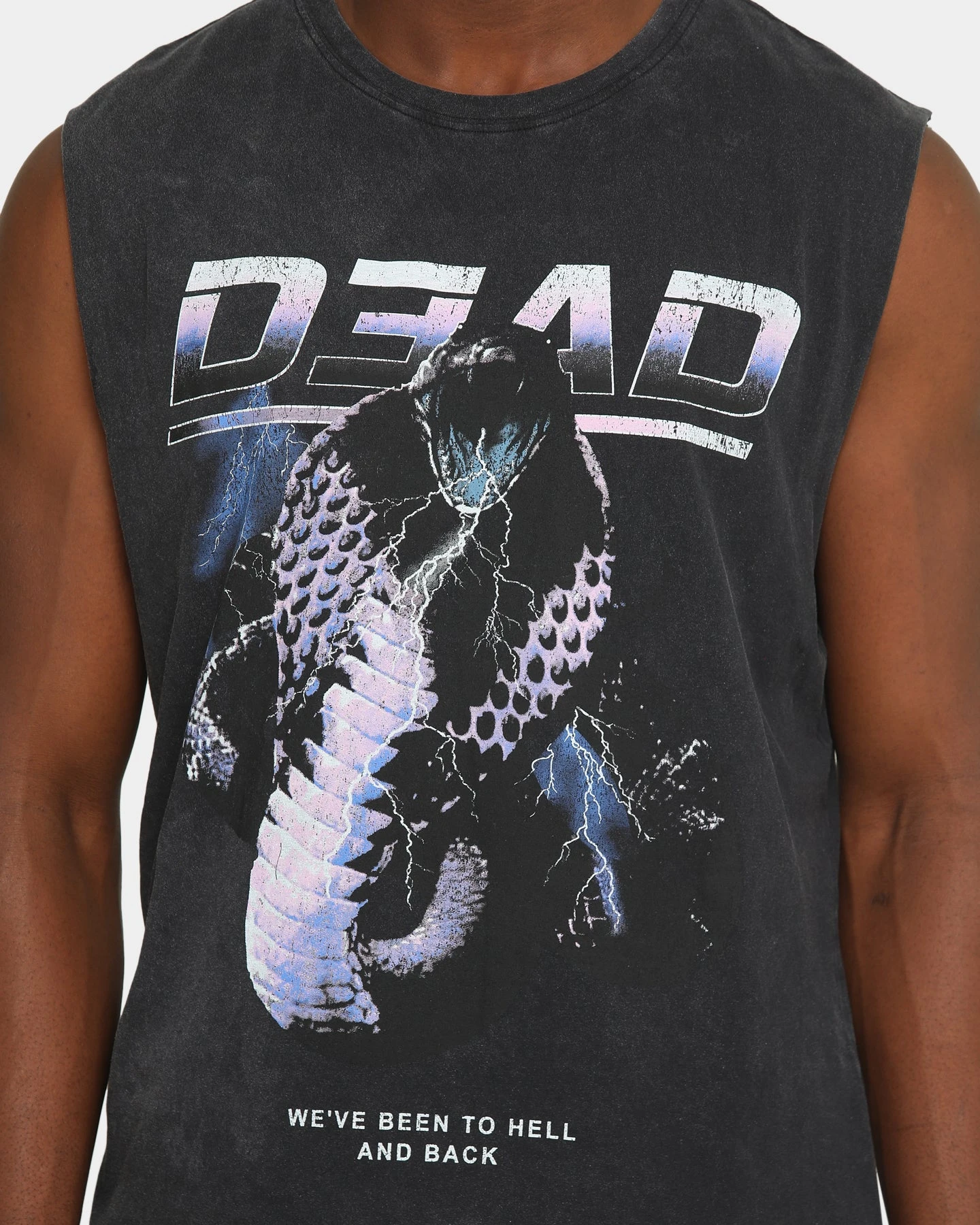 Dead Studios Men's Snake Pit Muscle Shirt Black 5 Dead Studios Men's Snake Pit Muscle Shirt Black - Image 3