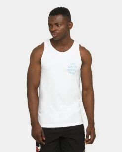 Anti Social Social Club Men's Goodbye Summer Muscle Tank White -Champioe Style 02026252 YW100 mens 0050