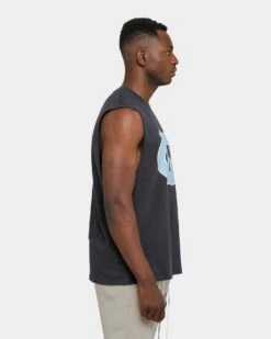 NATIONAL COLLEGIATE ATHLETIC ASSC UNC Team Crest Faded Muscle Vintage Black -Champioe Style 02026810 YV009 mens 00060