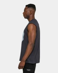 NATIONAL COLLEGIATE ATHLETIC ASSC UNC Team Crest Vintage Muscle Vintage Black -Champioe Style 02026811 YV009 mens 00070