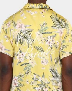 Club Paradise Lounge Shirt Yellow -Champioe Style 02027179 YY001 mens 00040