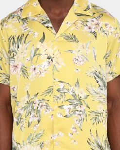 Club Paradise Lounge Shirt Yellow -Champioe Style 02027179 YY001 mens 00070