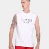 Carré Stripes Classique Muscle T-Shirt White