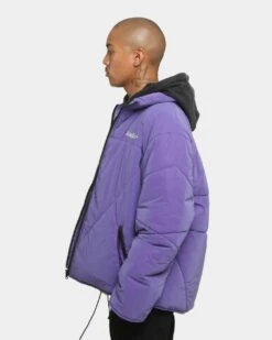 Loiter Reflective Spectrum Puffer Jacket V2 Purple -Champioe Style 02027670 YP200 mens 0080