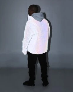 Loiter Reflective Spectrum Puffer Jacket V2 Pearl/White -Champioe Style 02027670 YP816 mens 0090