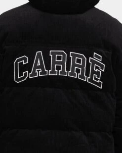 Carré College Cord Puffer Jacket Black -Champioe Style 02028315 YB001 mens 0080