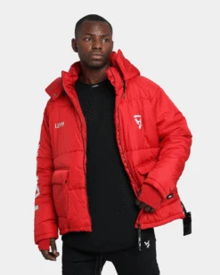 The Anti Order Hyphen ATD Puffer Jacket Red/White -Champioe Style 02029574 YR081 mens 0010
