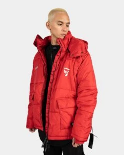 The Anti Order Hyphen ATD Puffer Jacket Red/White -Champioe Style 02029574 YR081 mens 011