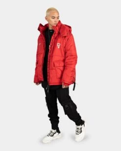 The Anti Order Hyphen ATD Puffer Jacket Red/White -Champioe Style 02029574 YR081 mens 020