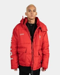 The Anti Order Hyphen ATD Puffer Jacket Red/White -Champioe Style 02029574 YR081 mens 030