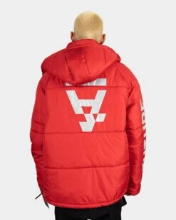 The Anti Order Hyphen ATD Puffer Jacket Red/White -Champioe Style 02029574 YR081 mens 040