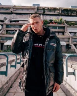 Carré Bossman Puffer Jacket Black -Champioe Style 02029852 YB001 mens 05