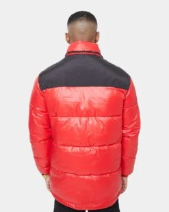 Carré Bossman Puffer Jacket Red/Black -Champioe Style 02029852 YR010 mens 00045