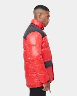 Carré Bossman Puffer Jacket Red/Black -Champioe Style 02029852 YR010 mens 00055