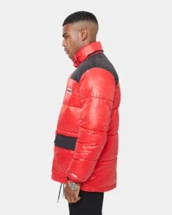 Carré Bossman Puffer Jacket Red/Black -Champioe Style 02029852 YR010 mens 00065 f6c8af47 b174 420f bb3f 9286d9c5a07f