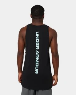 Under Armour UA Baseline Cotton Tank Black 13 Under Armour UA Baseline Cotton Tank Black -Champioe Style 02030007 YB1196 mens 0040