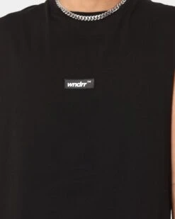 WNDRR Backlash Muscle Singlet Black -Champioe Style 02031239 YB001 mens 030