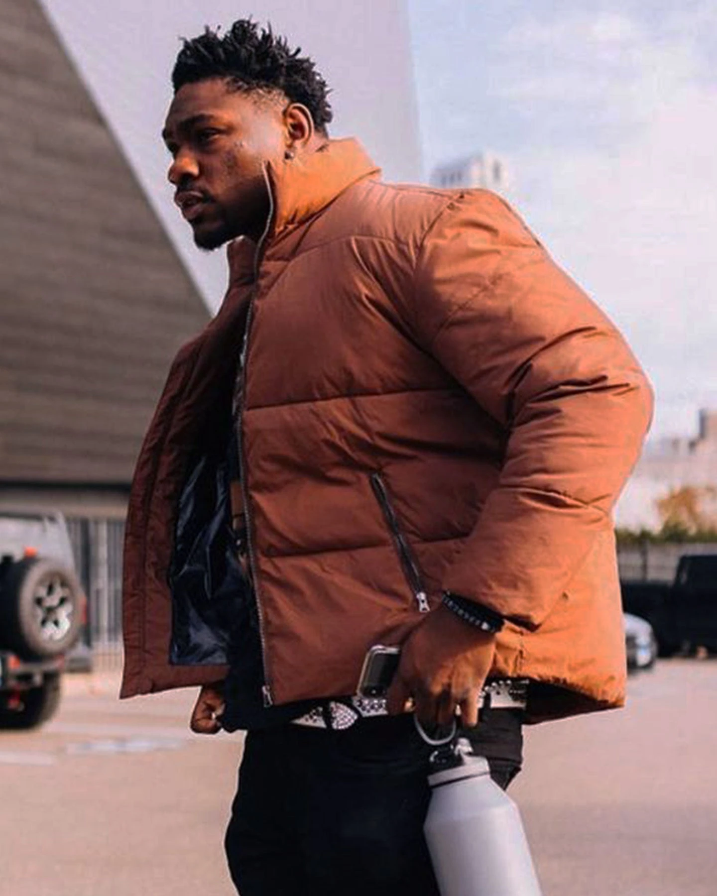 EN ES Caesar Puffer Jacket Brown 4 EN ES Caesar Puffer Jacket Brown - Image 2