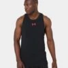 Under Armour Baseline Cotton Tank Black/Red/Red -Champioe Style 02031600 YB309 mens 0010