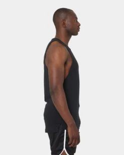 Under Armour Baseline Cotton Tank Black/Red/Red -Champioe Style 02031600 YB309 mens 0050