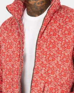 XXIII Paisley Puffer Jacket Red 10 XXIII Paisley Puffer Jacket Red -Champioe Style 02031626 YR001 mens 30