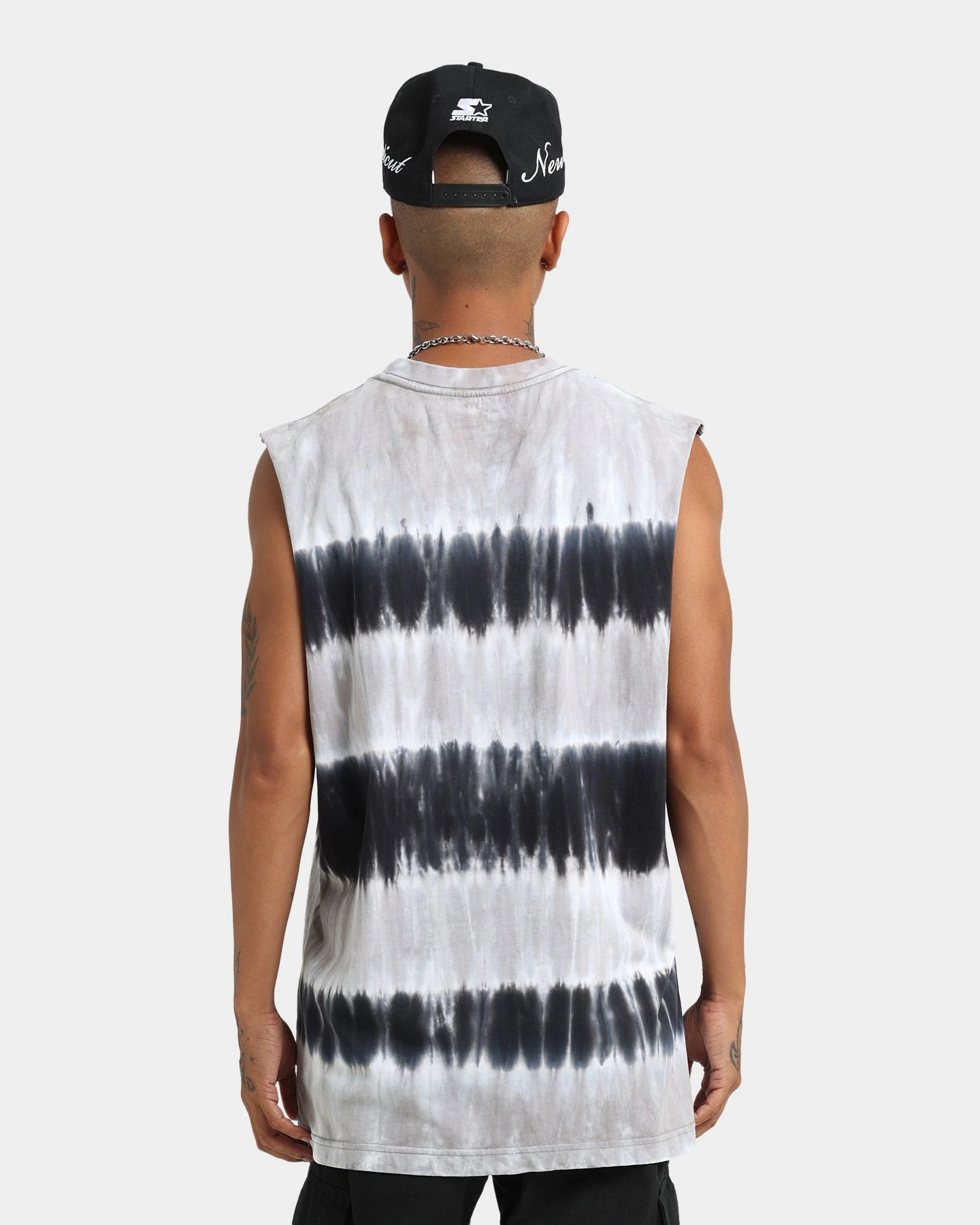 Mitchell & Ness Raiders NFL Tie Dye Vintage Muscle Black Dye 6 Mitchell & Ness Raiders NFL Tie Dye Vintage Muscle Black Dye - Image 4