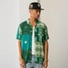 Carre Bandana Ultra Button Up Shirt Green 1 Carre Bandana Ultra Button Up Shirt Green -Champioe Style 02032422 YG600 mens 0001