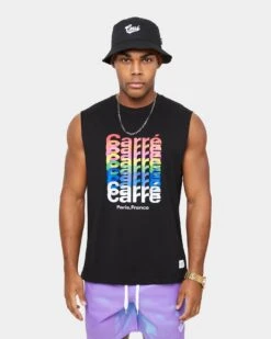 Carre Rainbow Muscle T-Shirt Black
