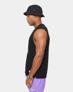 Carre Rainbow Muscle T-Shirt Black -Champioe Style 02032436 YB001 mens 0040