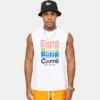 Carre Rainbow Muscle T-Shirt White