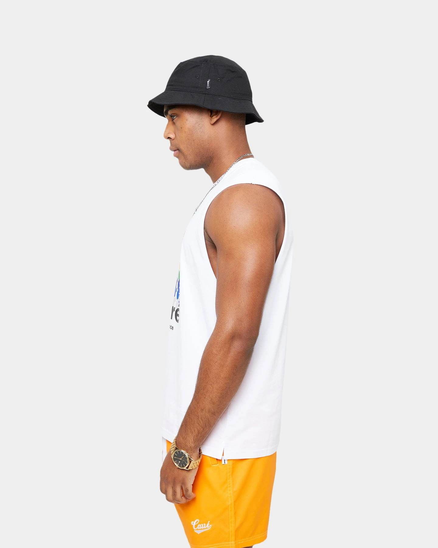 Carre Rainbow Muscle T-Shirt White 5 Carre Rainbow Muscle T-Shirt White - Image 3