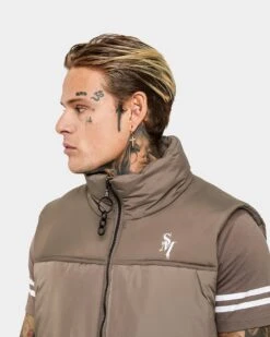 Saint Morta Alpha Homora Puffer Vest Brown -Champioe Style 02032911 YX300 mens 0060