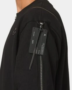 The Anti Order Man Made Zipper Crewneck Black/3M -Champioe Style 02033486 YB011 mens 030